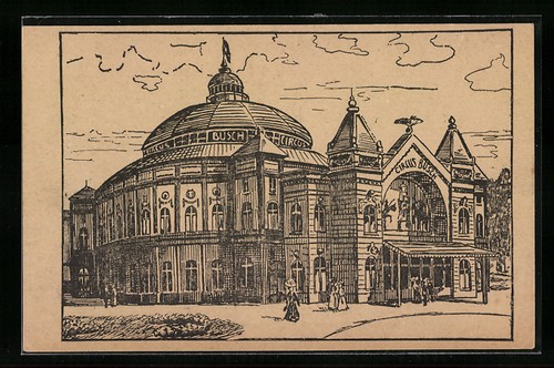 Künstler berlin zirkus - künstler-ak, berlin,