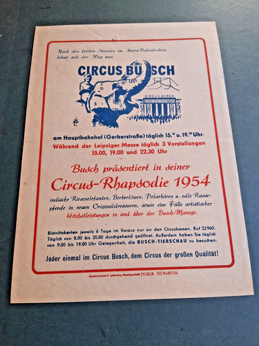 1954 leipzig ddr flugblatt - 1954,