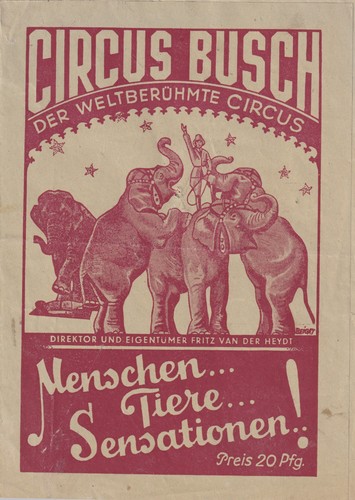 Cirkus busch programm - cirkus,
