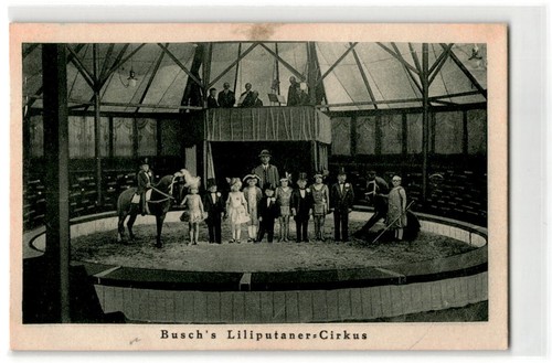 Busch liliputaner cirkus - ak, busch's