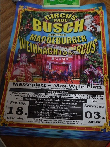 Circus plakat magdeburger - circus, "magdeburger