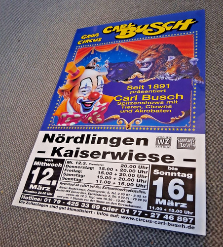 2008 plakat circus - plakat, busch